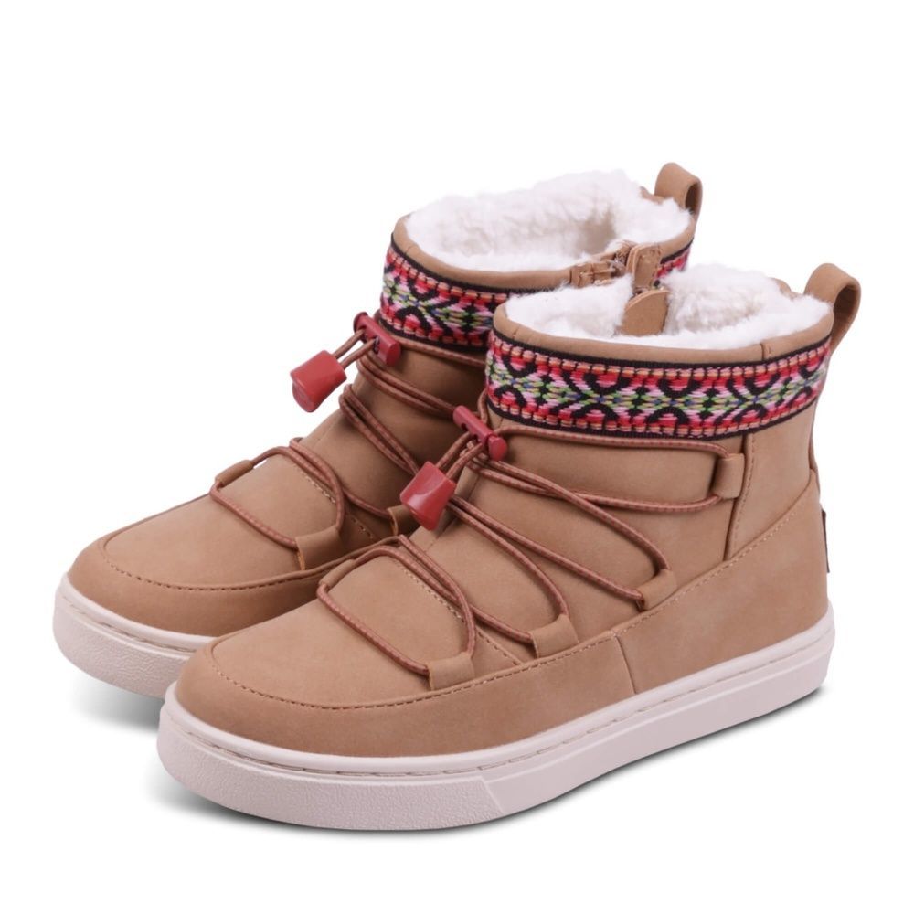 TOMS Shoes Alpine Toffee Synthetic Suede Boot 3Y